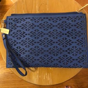 Also blue clutch